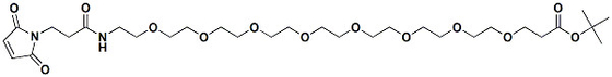 Mal-NH-PEG8-T-Butyl Ester Polyethylene Glycol PEG For Antibody - Drug Conjugates ADC